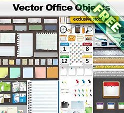 便签纸模板：Office Objects